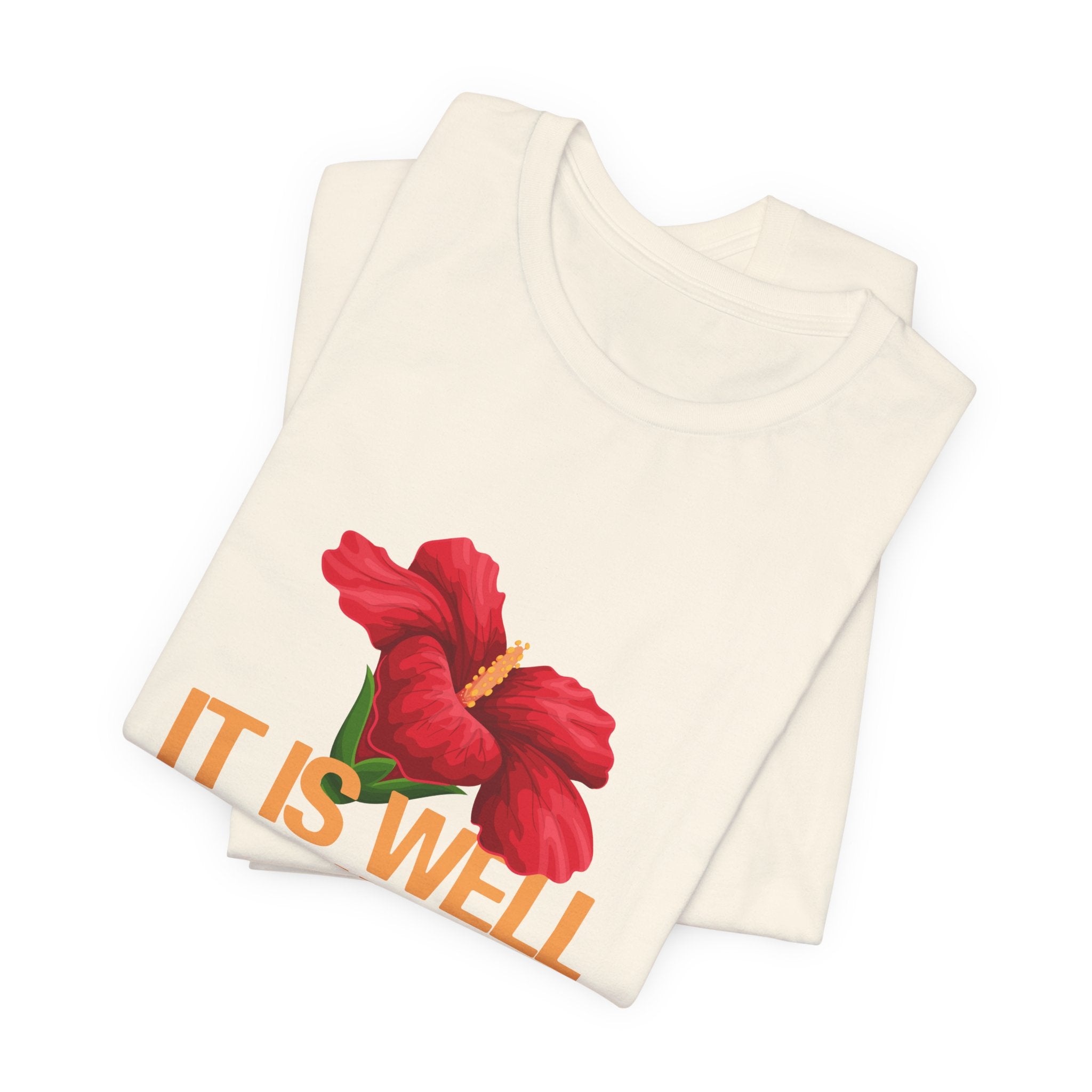 It Is Well With My Soul Floral Tee - Inspirational Christian T-Shirt