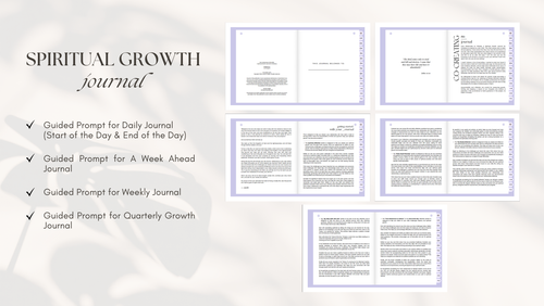Christian Spiritual Growth Journal: Daily Gratitude, Faith Planner