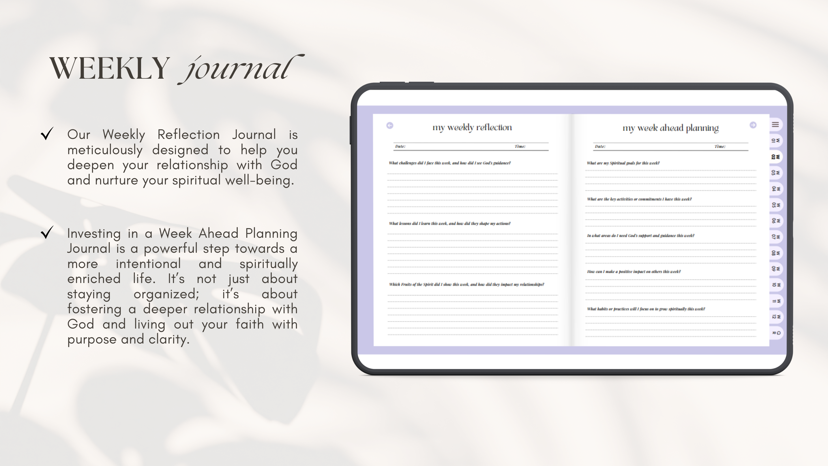 Christian Spiritual Growth Journal: Daily Gratitude, Faith Planner