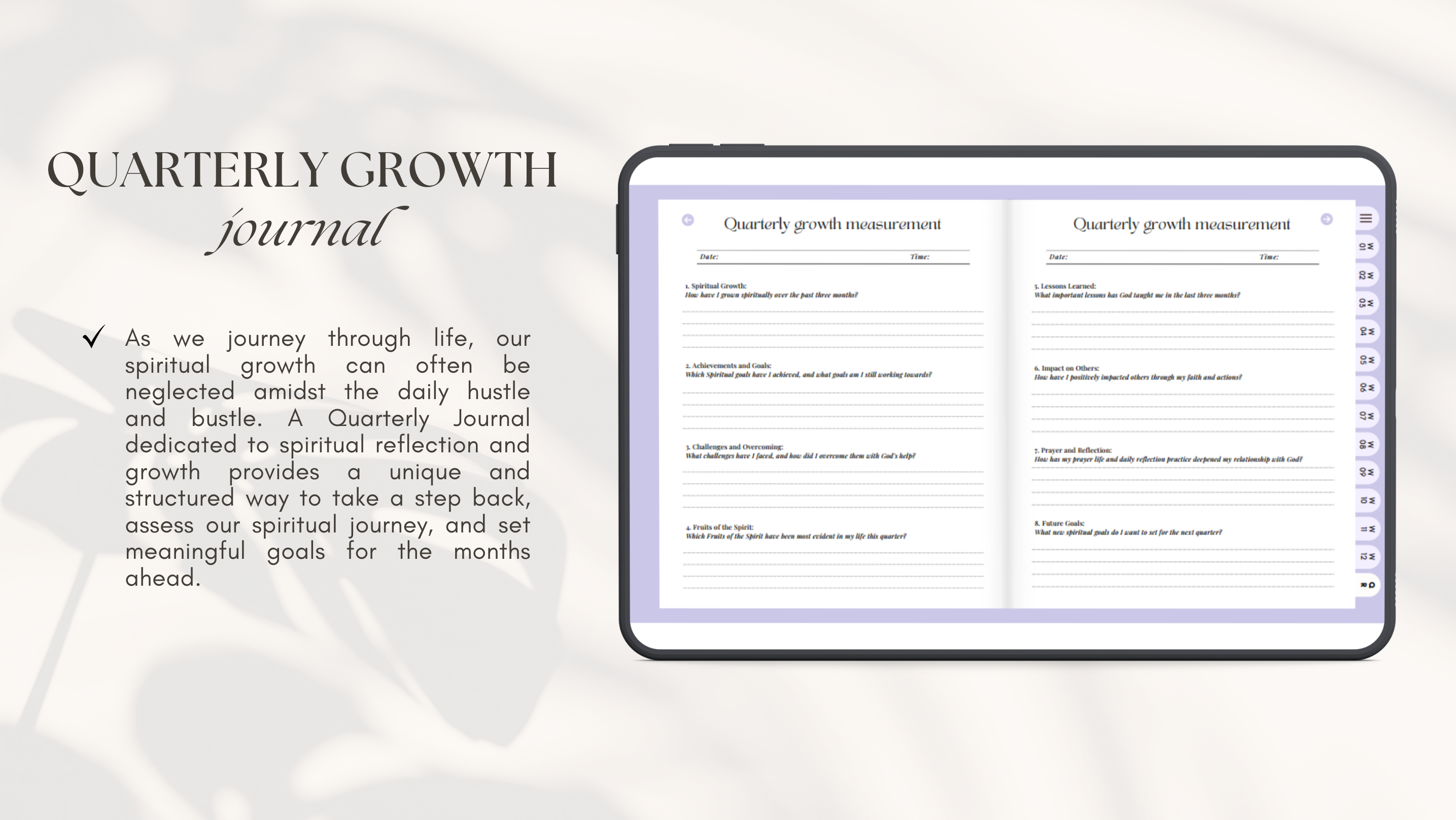 Christian Spiritual Growth Journal: Daily Gratitude, Faith Planner