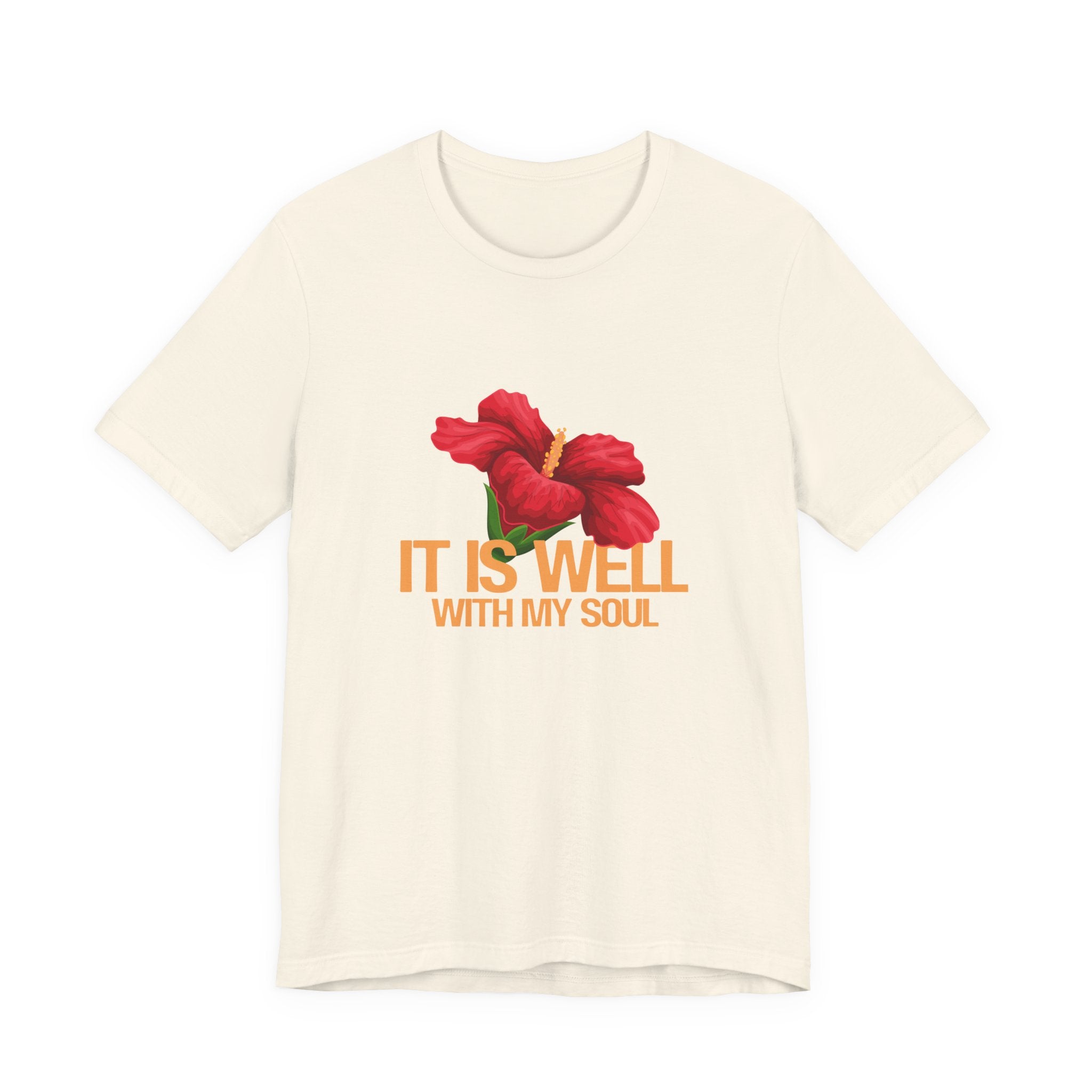 It Is Well With My Soul Floral Tee - Inspirational Christian T-Shirt