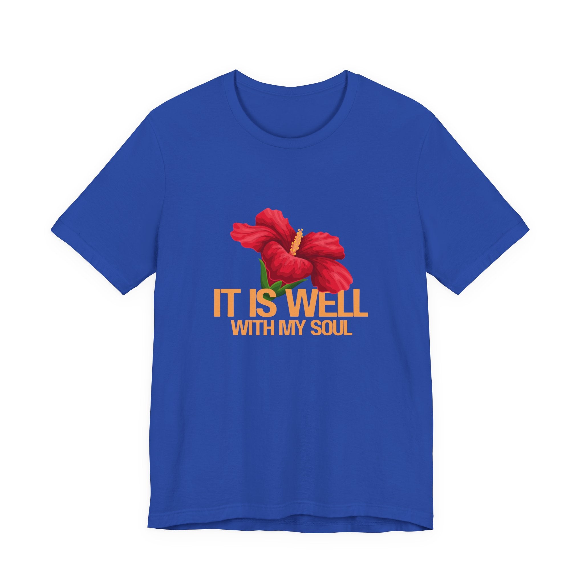 It Is Well With My Soul Floral Tee - Inspirational Christian T-Shirt